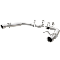 MagnaFlow Axle Back, SS, 2.5in, Competition, Dual Split Polish 4.5in Tip 2015 Ford Mustang Ecoboost