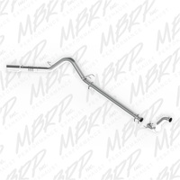 MBRP 08-10 Ford 6.4L F250/350/450 4 inch Filter Back Single Side Exit Aluminum and Down Pipe