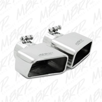 MBRP Universal Tip 4.50in x 2.75in ID Rectangle Angled Cut 3in OD Inlet 7in Lgth T304 Passenger Side