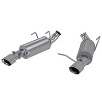 MBRP 11-14 Ford Mustang V6 3in. Dual Muffler Axle Back Split Rear Exhaust System AL