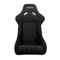 NRG FRP Bucket Seat (Black w/ Multi Color Geometric Pattern) - Large