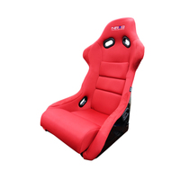 NRG FRP Bucket Seat (Red Cloth) - Large