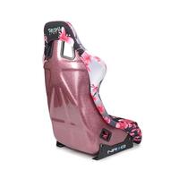 NRG FRP Bucket Seat PRISMA Japanese Cherry Blossom Edition W/ Pink Pearlized Back - Large