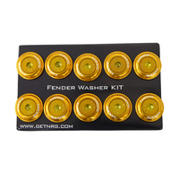 NRG Fender Washer Kit w/Color Matched M6 Bolt Rivets For Plastic (Rose Gold) - Set of 10