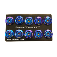 NRG Fender Washer Kit (TI Series) M6 Bolts For Plastic (TI Burn Washer/TI Burn Screw) - Set of 10