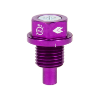 NRG Magnetic Oil Drain Plug M14X1.5 Acura/Honda/Mazda/Mitsubishi - Purple