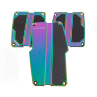 NRG Brushed Aluminum Sport Pedal M/T - Neochrome w/Black Carbon