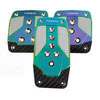 NRG Aluminum Sport Pedal M/T - Neochrome w/Black Carbon