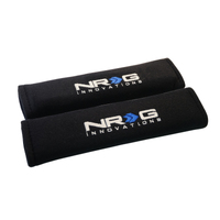 NRG Seat Belt Pads 2.7in. W x 11in. L (Black) Short - 2pc