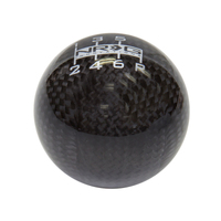 NRG Ball Style Shift Knob - Heavy Weight 480G / 1.1Lbs. - Black Carbon Fiber (6 Speed)