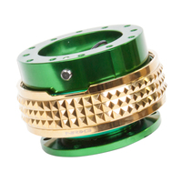 NRG Quick Release Kit - Pyramid Edition - Green Body / Chrome Gold Pyramid Ring