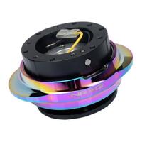 NRG Quick Release Kit - Black Body/ Multicolor Oval Ring