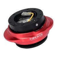 NRG Quick Release Kit - Black Body/ Red Oval Ring