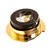 NRG Quick Release Kit Gen 2.5 - Black Body / Chrome Gold Ring