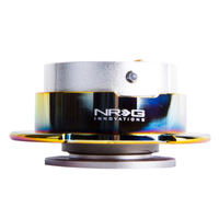 NRG Quick Release Gen 2.5 - Silver Body / Neochrome Ring