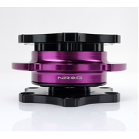 NRG Quick Release SFI SPEC 42.1 - Shiny Black Body / Shiny Purple Ring