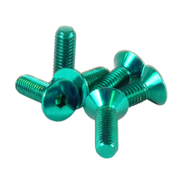 NRG Steering Wheel Screw Upgrade Kit (Conical) - Green