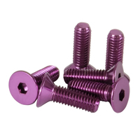 NRG Steering Wheel Screw Upgrade Kit (Conical) - Purple