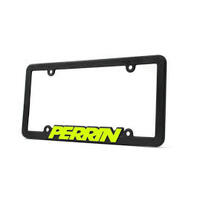 Perrin License Plate Frame w/ Neon Yellow Lettering