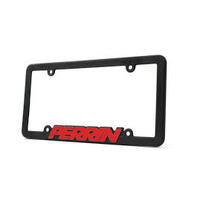 Perrin License Plate Frame w/ Red Lettering