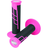 ProTaper Clamp-On 1/2 Waffle Grip - Neon Pink/Black