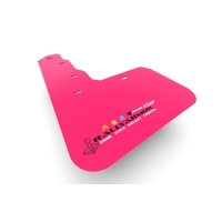 Rally Armor Universal Fit (No Hardware/Mounting Holes) Pink Mud Flap BCE Logo