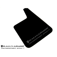 Rally Armor Universal Fit (No Hardware) Motorsport Spec Black UR Mud Flap w/ Gray Logo