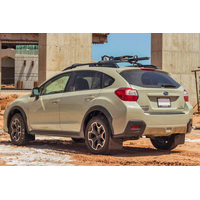 Rally Armor 13-17 Subaru Crosstrek XV Red Mud Flap w/White Logo