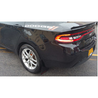 Rally Armor 13-16 Dodge Dart Black UR Mud Flap w/ Grey Logo