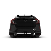 Rally Armor 17-19 Honda Civic Sport/Sport Touring Black UR Mud Flap w/Red Logo