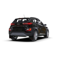 Rally Armor 18-23 Hyundai Kona Black UR Mud Flap w/Grey Logo