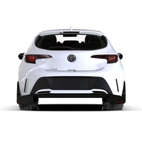 Rally Armor 18-24 Toyota Corolla Hatchback White UR Mud Flap Black Logo