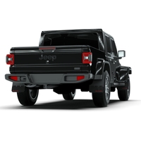 Rally Armor 19-24 Jeep Gladiator JT (Incl. Overland/Sport/Sport S) Black Mud Flap w/Red Logo