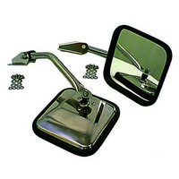 Rugged Ridge 55-86 Jeep CJ Chrome CJ-Style Side Mirror Kit