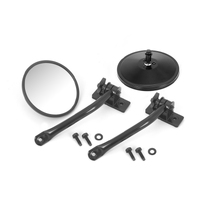 Rugged Ridge 97-18 Jeep Wrangler Black Round Quick Release Mirror