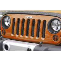 Rugged Ridge Mesh Grille Insert Black 07-18 Jeep Wrangler