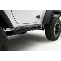 Rugged Ridge RRC Rocker Guards Black 07-18 2-Door Jeep Wrangler