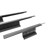 Rugged Ridge 18-22 Jeep Wrangler (JL) Rocker Pnl/Sill Plate Cvr 4dr. Rocker Guard 4pc. - Tex. Blk