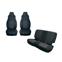 Rugged Ridge Seat Cover Kit Black 97-02 Jeep Wrangler TJ