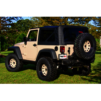 Rugged Ridge XHD Sailcloth Top Black 2-Door 07-09 Jeep Wrangler