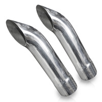 Stainless Works Extended Turn Down Tips- 2 1/4in ID Inlet 2 1/4in Body