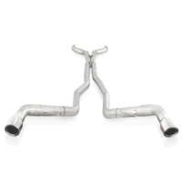 Stainless Works 10-15 Camaro 6.2L 3in Dual Chambered Catback System X-Pipe Factory Connect