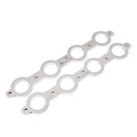 Stainless Works Chevrolet LS1/LS6 Round Port Header 304SS Exhaust Flanges 2in Primaries