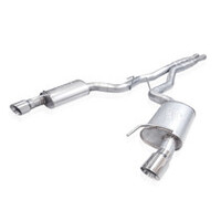 Stainless Works 2024 Mustang GT Catback Dual Tips Redline Sound H-Pipe Factory Connect Exhaust