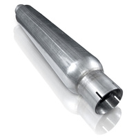 Stainless Works 2.25in SMOOTH TUBE MUFFLER (MILL FINISH)