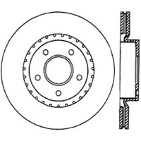 Centric 03-05 350Z / 03-04 G35 / 03-05 G35X direct replacement front rotor