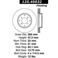 Centric Mazda Premium Brake CryoStop Rotor