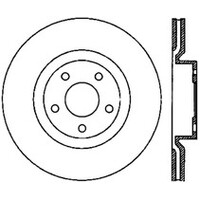 Centric 05-09 Corvette w/o Z51 pkg / 05-07 Cadillac XLR Front Performance Rotors