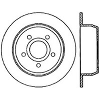 Centric Jeep Rear Premium Rotor