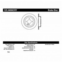 Centric 02-06 Mini Cooper / Mini Cooper S Rear Rotor